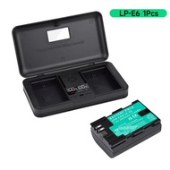 PALO LP-E6 / E6 / LPE6 เครื่องชาร์จแบบ Dual Slot + Battery Package จับคู่ Canon EOS 5D Mark II / 5D 