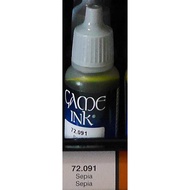 - 72091 AV Paint 17ml High Chroma Game Ink: Sepia Transparent Ink Squid Color