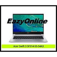 Acer Swift 3 SF314-55-54A3 14" FHD IPS Laptop Sparkly Silver ( I5-8265U, 8GB, 256GB, Intel, W10 )