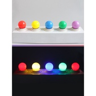 E27 Screw 1W Colorful LED Outdoor Interior Decoration Red Orange Yellow Green White Blue Purple Ener