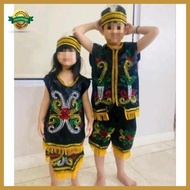 Elementary School Children's dayak Clothes - kalimantam Alvidnita Traditional Clothes_