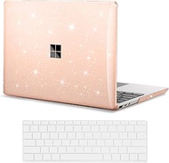 mpmpssss Case for 12.4 Inch Microsoft Surface Laptop Go 2/1 2020-2022 Releases (Models: 2013 &amp; 1943)，Protective Snap On Hard Shell Cover，Keyboard Cover，Pink