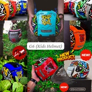 GRAYFOSH G6 KIDS HELMET BUDAK HELMET (UMUR 4-12)  VISOR G6 Smoke SIRIM MALAYSIA CHILDREN KANAK JUNIO