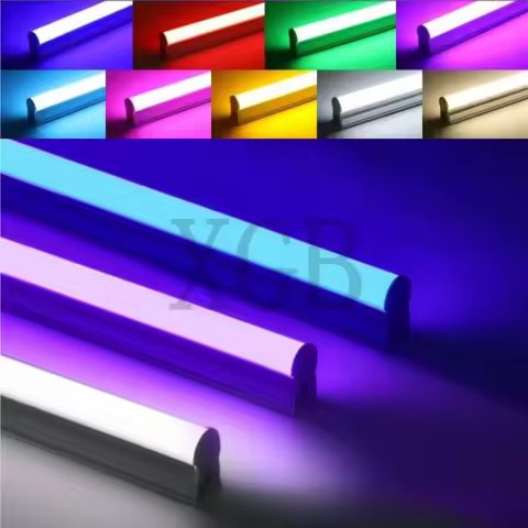10PCS T5 Color Lamp Tube 9W 14W 18W 0.6m 0.9m 1.2m LED Fluorescent Tube Wall Lamp colour Bulb Light 