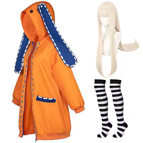 Anime Kakegurui Yomoduki Runa Cosplay Costumes Hoodie Compulsive Gambler Hoodies Wig Sock Suit Hallo