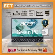 Acer Aspire Vero AV15-51R-75N4 Laptop (i7-1195G7 5.00GHz,1TB SSD,16GB,Intel Iris Xe,15.6" IPS FHD,W1