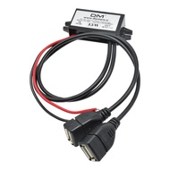 DC-DC Converter Module 12V To 5V 3A 15W Duble USB Output Power Adapter