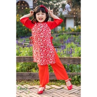 Girls' Ao Dai CNY, GIRLS' Ao Dai, GIRLS' RED Ao Dai, GIRLS' FLOWER Ao Dai