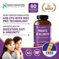 Probiotics Enzyme [40 Billion CFU Probiotic with Advanced WecPro Technology] - Diet, Detox, Slimming, Eczema (60caps)