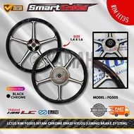LC135 RIM FG505 HITAM CHROME ENKEI HYLOS (LENING BRAKE SYSTEM)