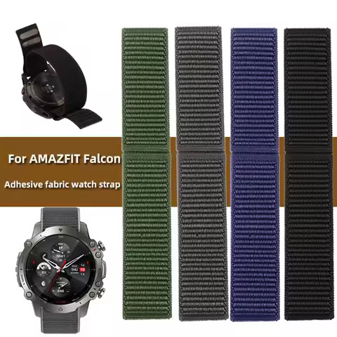 Lightweight Breathable Nylon Sport Watch Band Fit Amazfit T-Rex Ultra2 Falcon, Men Outdoor Cycling R