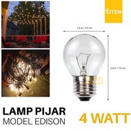 Wholesale G40 4w Incandescent Bulbs Warm Yellow Incandescent Bulbs Chicken Bulbs Clear Lava Incandes