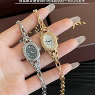Ready Stock agete Diamond Retro Light Luxury Bracelet Watch Niche Bracelet High-End Quartz Women's W