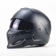 New Full Face Helmet Retro Predator Helmet Multi-Purpose Combination Helmet Motorcycle Locomotive Personality Half