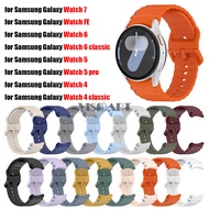 Silicone Strap for Samsung Galaxy Watch 7 FE 5 Pro 6 4 Classic Sport Belt Bracelet Galaxy Watch7 Wat