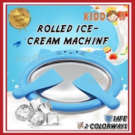 KIDDOM Ice Cream Roll Maker Machine Aiskrim Maker Ais Krim Gulung Mesin Mini Fried Yogurt Machine Ic