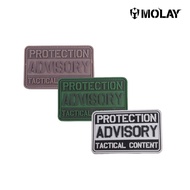 MOLAY Protection Advisory Tactical Content PVC Patch