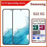 Original AMOLED For Samsung Galaxy S22 5G LCD Display Touch ScreenWith Frame Replacement