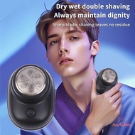 [AuraMio] Men's Electric Shaver Battery Model Portable Razor Comfortable Easy Travel Beard Body Hair