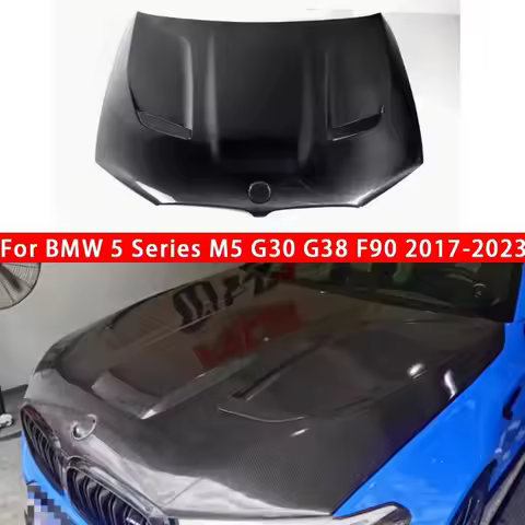 For BMW 5 Series M5 F90 G30 G38 2017-2023 Carbon Fiber Hood Engine Cover Hood Car Headliner Hood Cov
