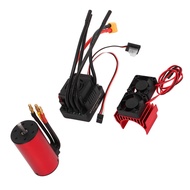 Spr- S3670 2850KV Waterproof Brushless Motor 120A Brushless ESC XT60 Plug Dual Fan Motor Radiator Se