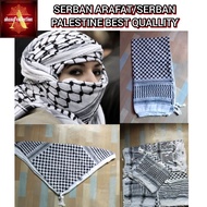 NEW DESIGN SERBAN ARAFAT/SERBAN PALESTINE BEST QUALLITY (100%COTTON) SIZE 56X56