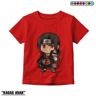 Itachi Uchiha Cute Sticker Kids T-Shirt Itachi Uchiha Cartoon T-Shirt Latest Distro T-Shirt