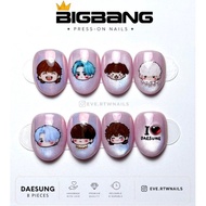 [Eve.RTWILS] BBDS DAESUNG BIGBANG WORLD TOUR NAIL COLLECTION | Handmade Reusable Press On Nails | DA