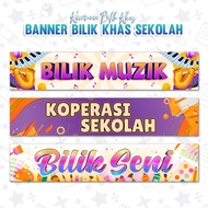 🌼READY DESIGN🌼 BANNER BEAM NAMA KOPERASI / BILIK MUZIK BILIK SENI / BILIK KHAS / DEKO SEKOLAH (PART 
