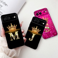 Case For Google Pixel 6 6Pro 6 Pro GB7N6 GF5KQ Phone Cover Luxury Crown Letters Soft Silicone Balck 