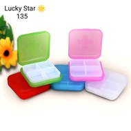 Pill Box 4 Grid / 4 格药盒 ( Ready Stock )