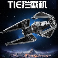 Compatible with Lego Star Wars Series TIE Interceptor 75382 Boy Assembled Building Block Toys Huge T