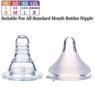 Standard Caliber Baby Bottle Nipple Food Grade Silicone Baby Feeding Nipple