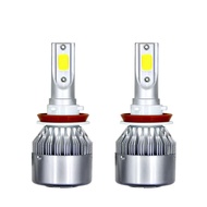 2pcs C6 72W H11 H4 Hi/Lo H1 H7 COB LED H11 HB3 9005 HB4 9006 ไฟหน้ารถหลอดไฟหมอกรถ 12V 7200LM ไฟหน้าอ