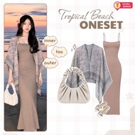One set 3in1 Outer Arwen Inner Dress Shoulder Bag | Outfit oneset coquette classy casual summer trop