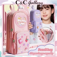 CUTE 3D MULTI-COMPANIMENT PENCIL CASE LARGE CAPACITY HAPPY TIME / PENCIL CASE BIG CAPACITY HAPPY TIM