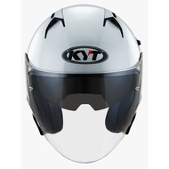 KYT NFJ Asphalt Gloss Grey Open Face Helmet | PSB Approved