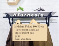 Bsa COD!! rak dinding besi lemari baju rak baju dinding rak dinding minimalis serbaguna rak susun di