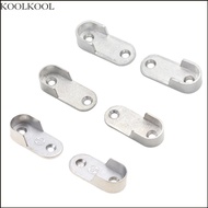 KOOK 4pieces Alloy-Oval Wardrobe Hanging-Rail Rod End Flange Hanging-Rail Rod