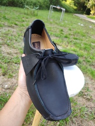 SPECIAL OFFERS][FREE GIFTS🎁] CLARKS NATALIE  BLACK Genuine Leather SHOES KASUT KULIT LUGGER