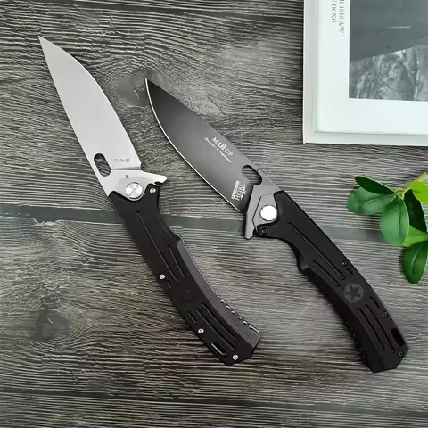 Russian HOKC Five-Stars Tactical Folding Knife D2 Blade G10 Handle Outdoor EDC Survival Camping Hiki