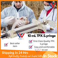 TPX Heavy Duty Syringe 10cc syringe 10 ml Veterinary Syringe with Luer Lock  for animals pig chicken