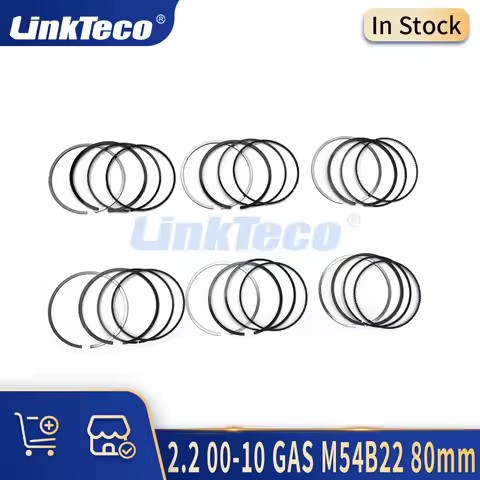 6PCS STD Auto Engine Parts Piston Rings Set Kit Fit 2.2 L 00-10 GAS For BMW 320i 520i Z3 Z4 M54B22 2
