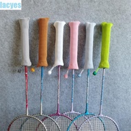 LACYES Badminton Racket Protector, Non Slip Drawstring Racket Handle Cover, Sweat Absorption Grip Colorful Elastic Protectors Colorful Racket Grip Cover Badminton Decorative