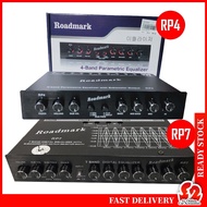 Roadmark RP4/RP7 Roadmark 4-Band / 7-Band PRE AMP Parametric Equalizer Audio Equalizer