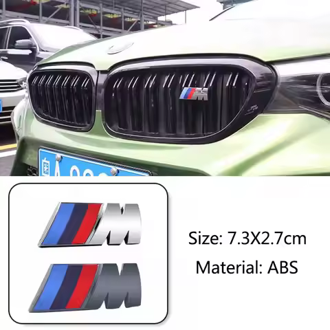 3D Metal Logo M Sticker Letters ABS Emblem For BMW M X1 X2 X3 X4 X5 X6 F48 G01 E84 E83 F39 F10 F30 G
