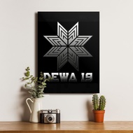 Poster Logo Band Dewa 19 Laskar Cinta - Dekorasi Hiasan Dinding Kayu