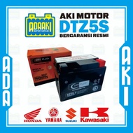 Aki Dryplus GTZ5S untuk motor beat fi/karbu, mio soul, vario 110,