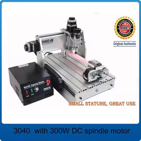 USB PORT ! four 4 axis 3040 cnc router ( 300W spindle + ballscrew ) cnc engraver / cnc engraving mil