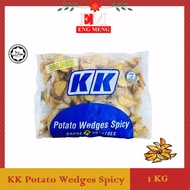 KK Golden Potato Wedges Spicy 1 KG  KK 黄金辣味薯角 1KG  KK Potato Wedges Pedas 1KG
